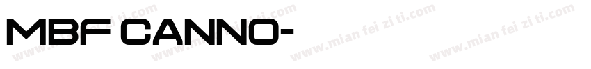 MBF Canno字体转换